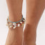 Bohemian Beach Shell & Seed Bead Anklet