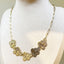 French Style Heart & Flower Bee 14K Gold Plated Stainless Steel Layered Necklace