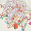 Mermaid Starfish Shell Charm Beaded Alloy Bracelet Set for Kids