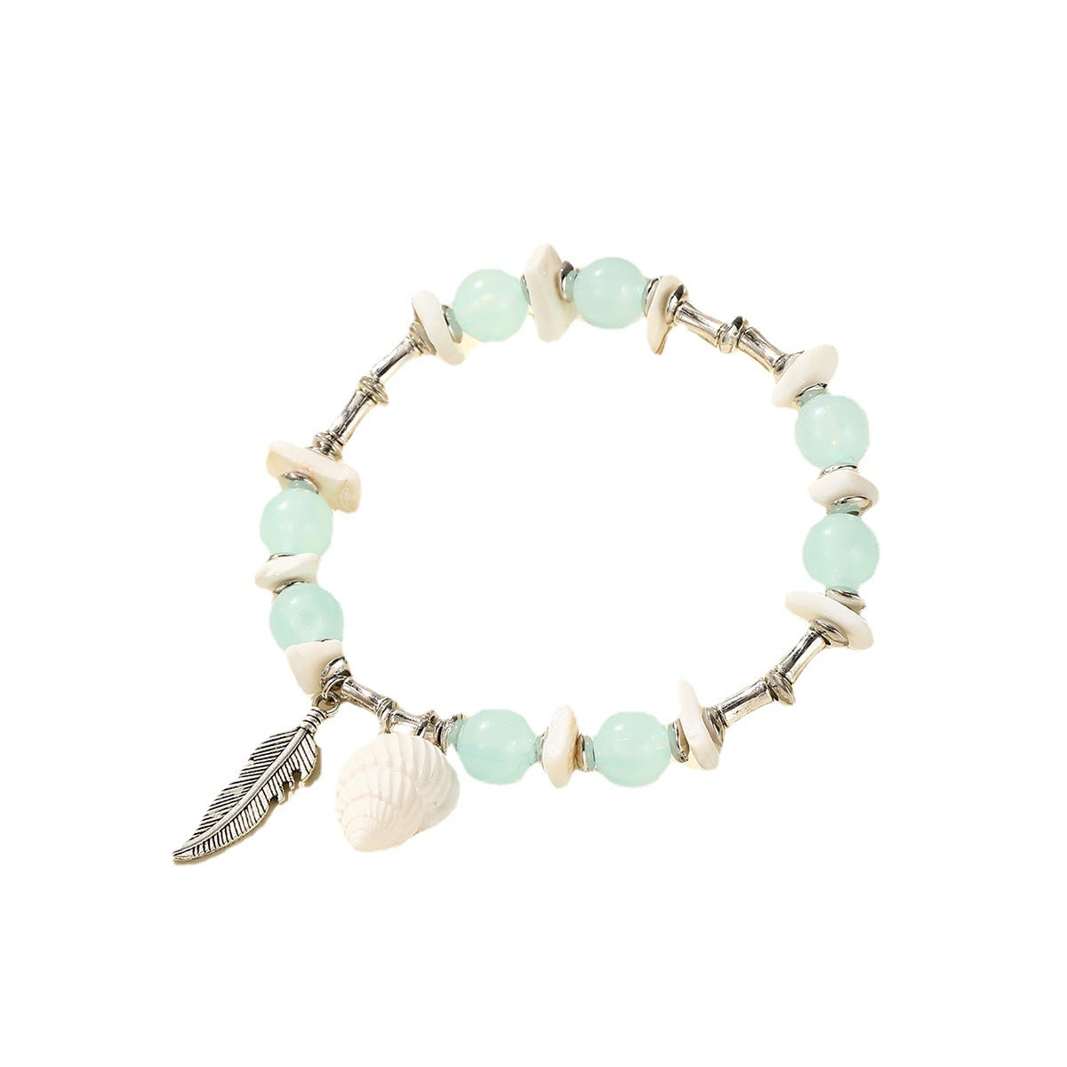 Ocean Breeze Beaded Shell and Starfish Bracelet Set