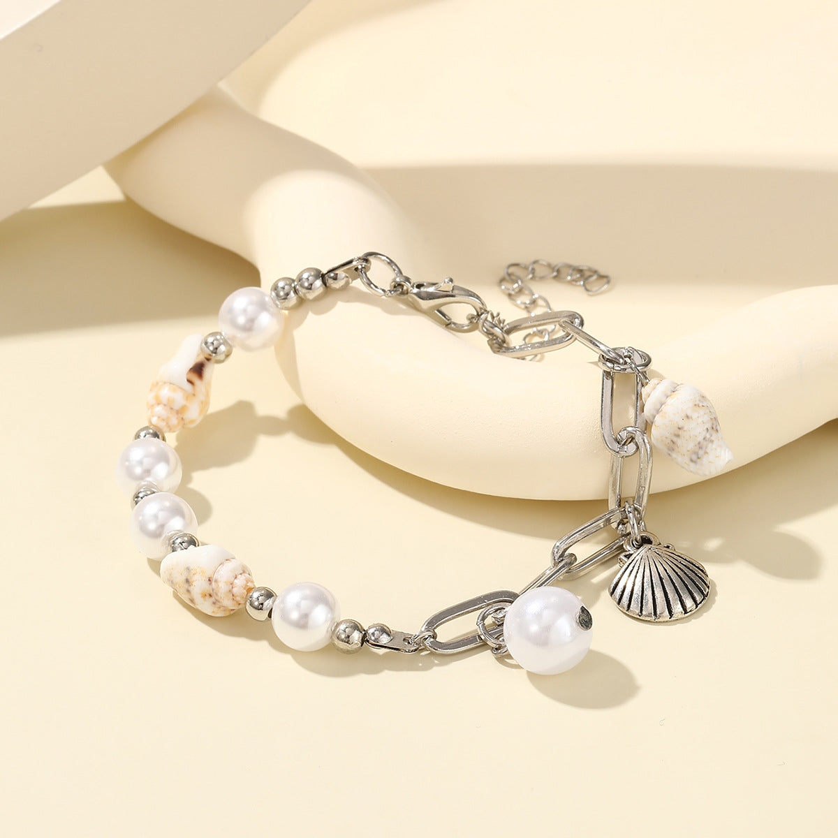 Ocean Breeze Beaded Shell and Starfish Bracelet Set