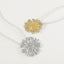 Vintage Sunflower Pendant Necklace and Earrings Set - Alloy Braid Rope Design