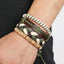 Wholesale Personalized Multilayer Hemp Rope Leather Bracelet Set - 4 Piece