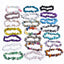 Wholesale Natural Stone Polished Multicolor Crystal Stretch Bracelets