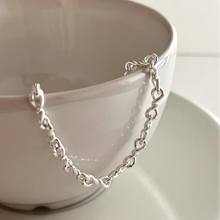 Minimalist S925 Sterling Silver Bead Bracelet