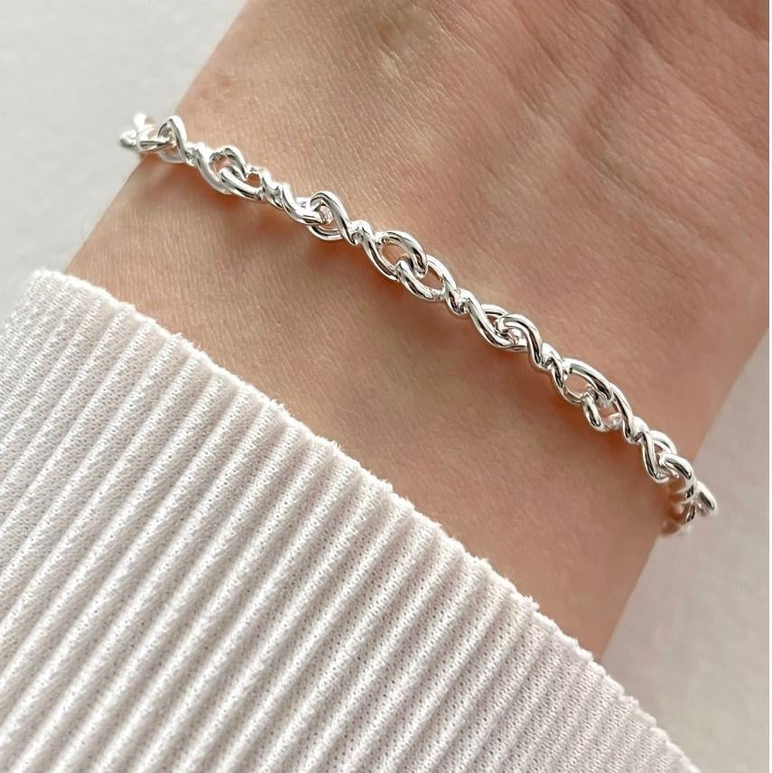 Minimalist S925 Sterling Silver Bead Bracelet