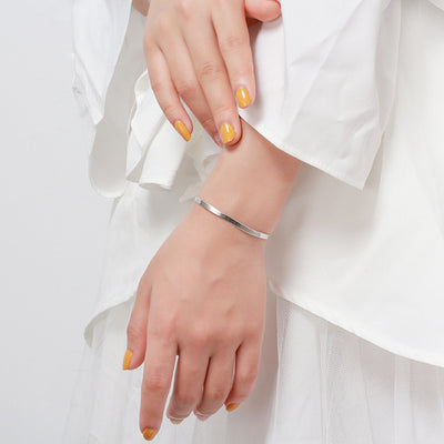 Sterling Silver Gold Plated Patchwork Snake Chain Bracelet