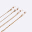 Wholesale Snake Bone Chain Disc Copper Glasses & Mask Chain Set - Rose Gold