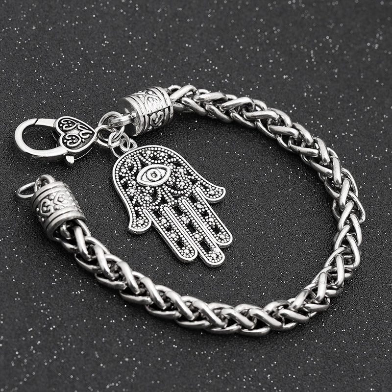 Wild Punk Slap Pendant Bracelet - European and American Style Hand Jewelry Accessories