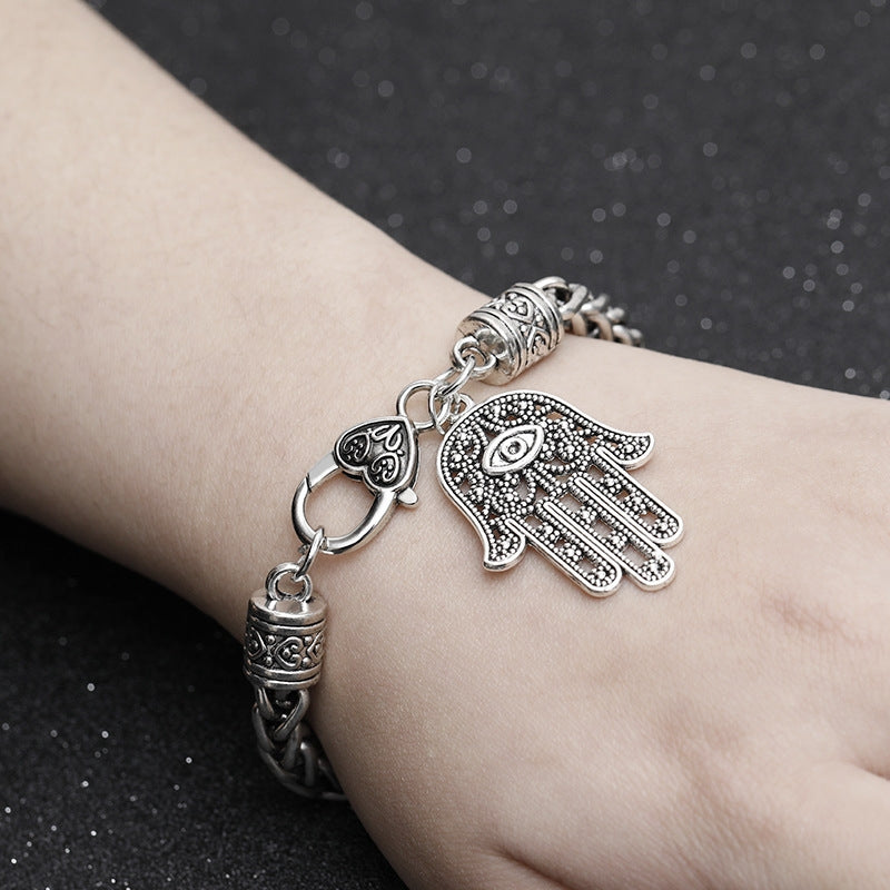 Wild Punk Slap Pendant Bracelet - European and American Style Hand Jewelry Accessories