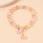 Women's Vintage Crystal Butterfly Bracelet - Colorful Glass Beaded Jewelry