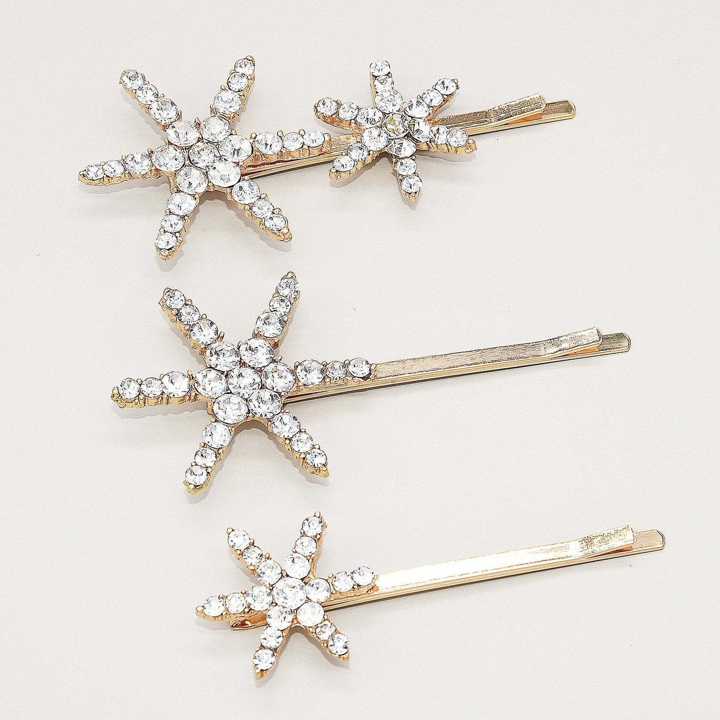 Women's Star-Shaped Alloy Hair Clip Bridal Hairpin Fashion Accessory