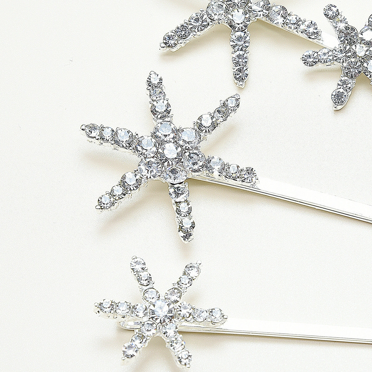 Women's Star-Shaped Alloy Hair Clip Bridal Hairpin Fashion Accessory