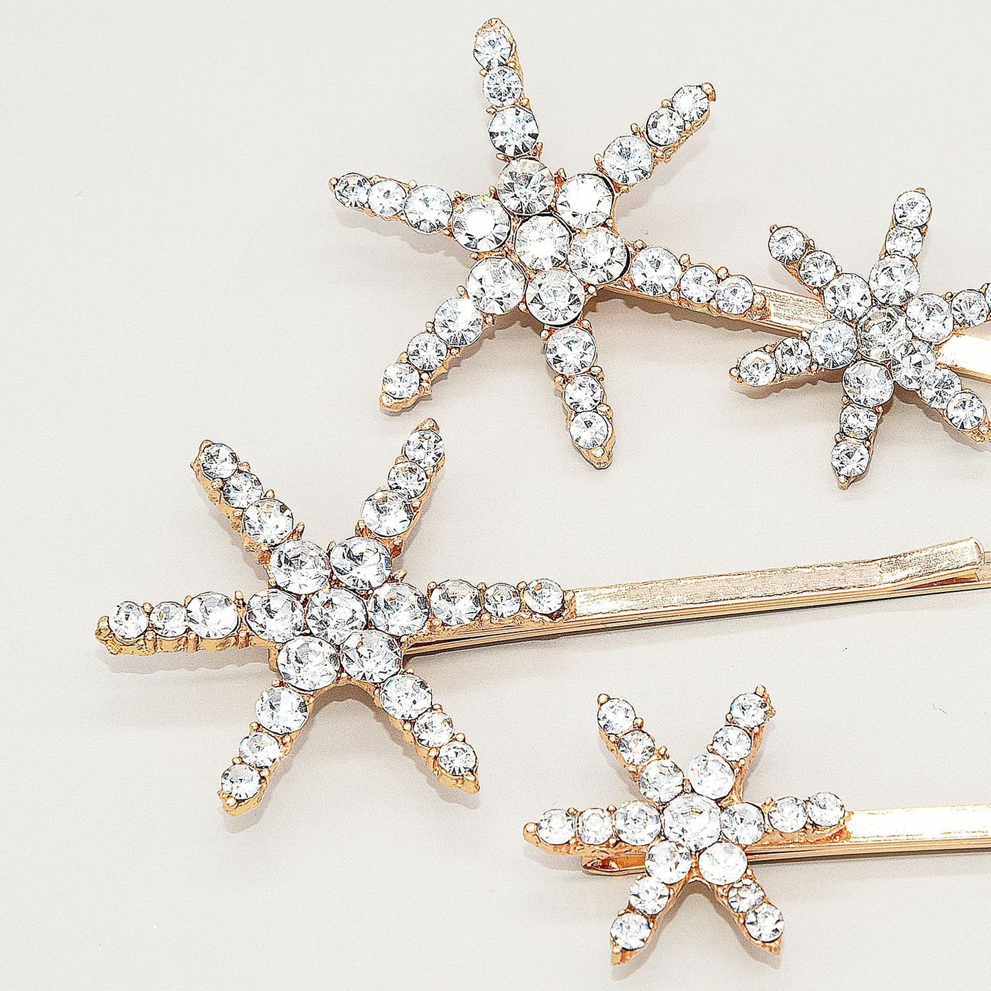 Women's Star-Shaped Alloy Hair Clip Bridal Hairpin Fashion Accessory