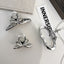 Women's Irregular Alloy Hair Claws and Silver Shark Clips