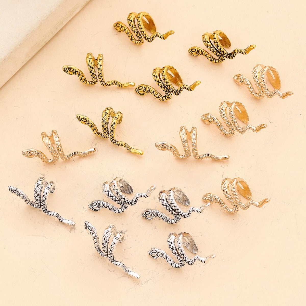 Women's Modern Snake Alloy Hair Accessories Set