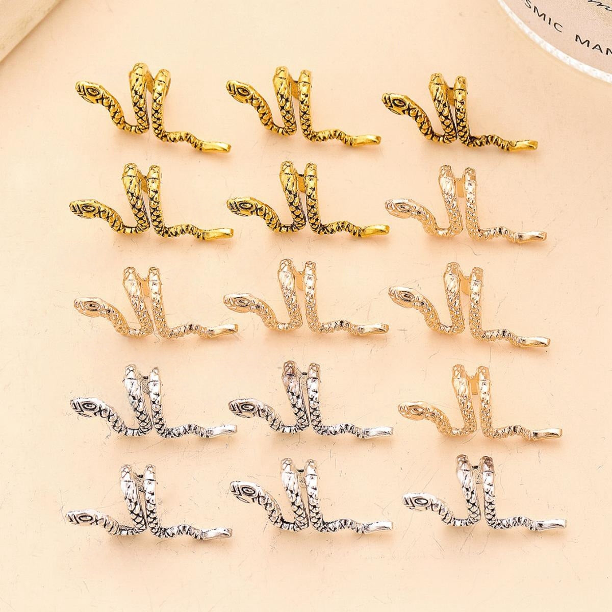 Women's Modern Snake Alloy Hair Accessories Set