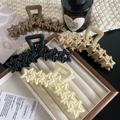 Women's Pentagram Frosted Hair Claw Clip - 2023 New Star Design Hairpin Headwear
