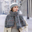 Women's Retro Plaid Tassel Scarf Shawl - Thickened Winter Wrap