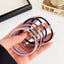 Women's Solid Color Rhinestone Elastic Hair Tie