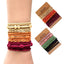 Bohemian Nylon Braid Hair Tie and Vintage Headband Bracelet for Women