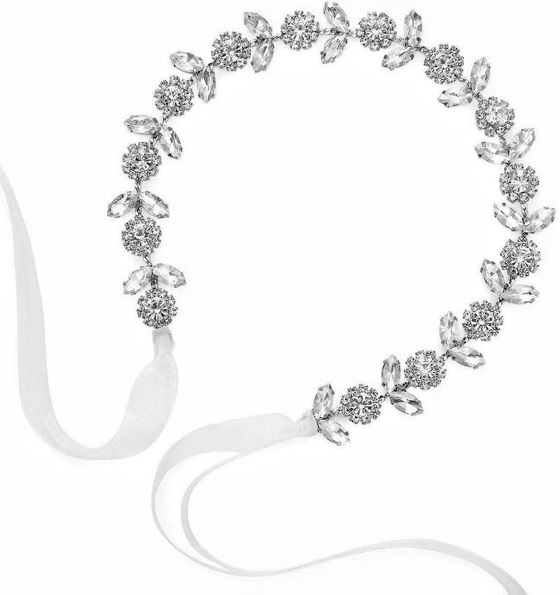 Women's Bridal Geometric Rhinestone Sunflower Hair Band