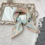 Women's Mulberry Silk Color Block Print Scarf - Luxury Twill Square Scarf for Fall/Winter