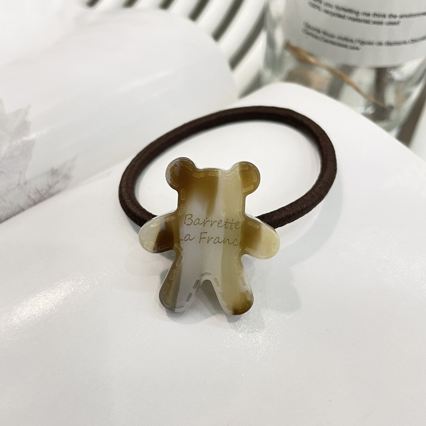 Women's Cute Bear Acetate Hair Tie