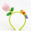 Women's Colorful Flower Yarn Hair Band - Creative Cartoon Headband for Girls