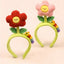 Women's Colorful Flower Yarn Hair Band - Creative Cartoon Headband for Girls