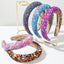 Women's Fashion Smiley Face Sequin Beaded Headband - Colorful Alloy Inlay Party Accessory