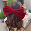 Women's Casual Velvet Bow Knot Hair Clip - Elegant Alloy Flannel Hairpin for Spring and Summer