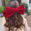 Women's Casual Velvet Bow Knot Hair Clip - Elegant Alloy Flannel Hairpin for Spring and Summer