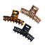 Women's Casual Color Block Acetate Hair Claw Clip - French Style Shark Clip Headwear
