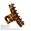 Women's Casual Color Block Acetate Hair Claw Clip - French Style Shark Clip Headwear