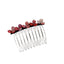 Women's Simple Flower Acetate Rhinestone Hair Comb 2024