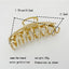 Women's Casual Hexagon Alloy Hair Claw Clip - Punk Style Summer Accessory