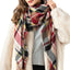 Women's Casual Lattice Polyester Scarf Shawl for Autumn Winter