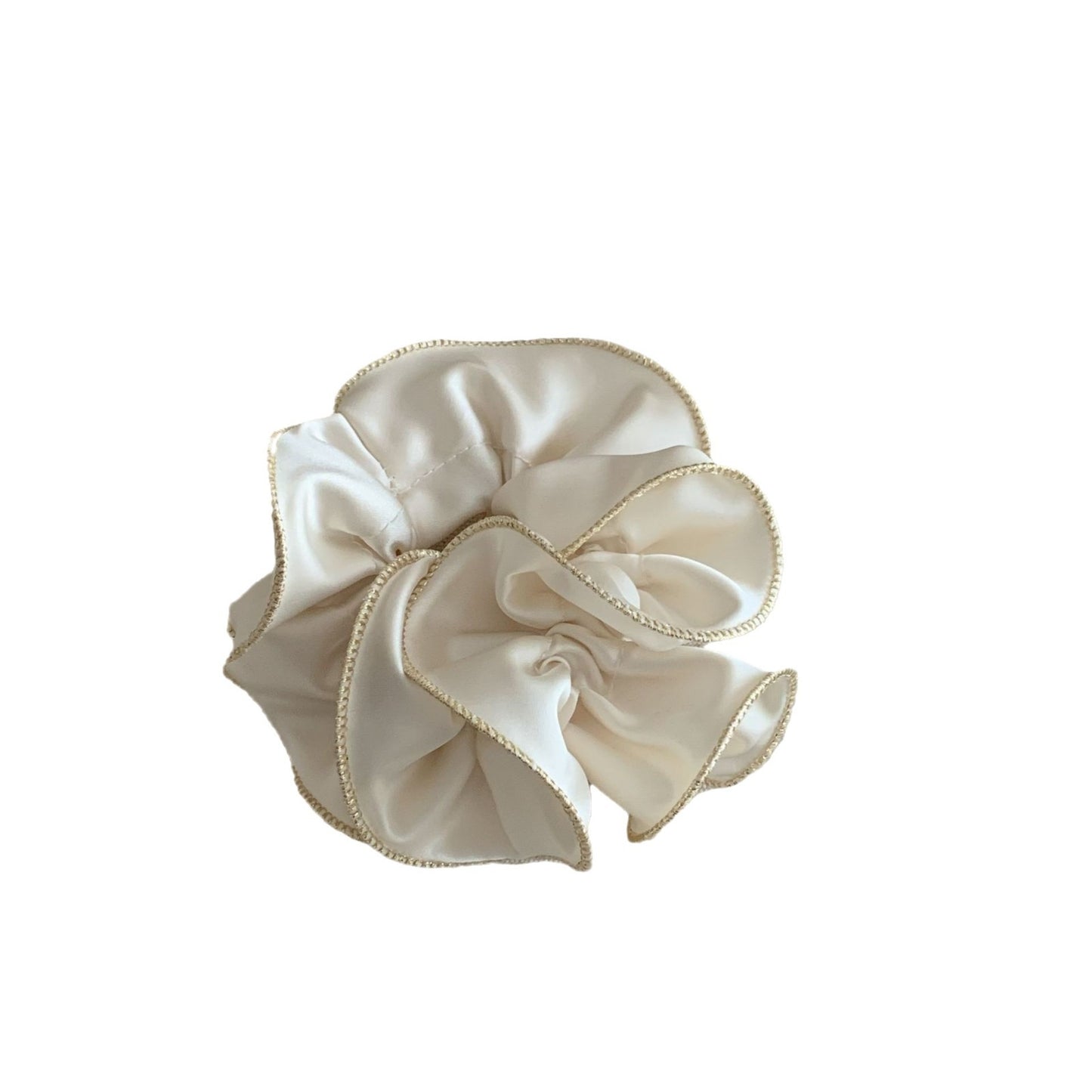 Women's Elegant Satin Hair Tie Set - Solid Color & Textured Scrunchies