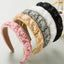 Women's Luxury Handmade Beaded Crystal Sequin Wide-Brimmed Hair Band