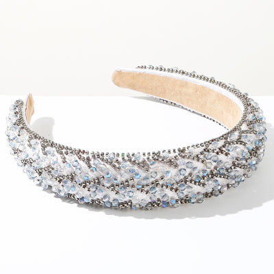 Women's Luxury Handmade Geometric Beaded Crystal Headband