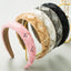 Women's Handmade Beaded Multi-Color Cross Pattern Hair Band