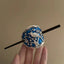 Chinoiserie Bird Enamel Hairpin - Retro Cloisonné Ethnic Style Hair Accessory