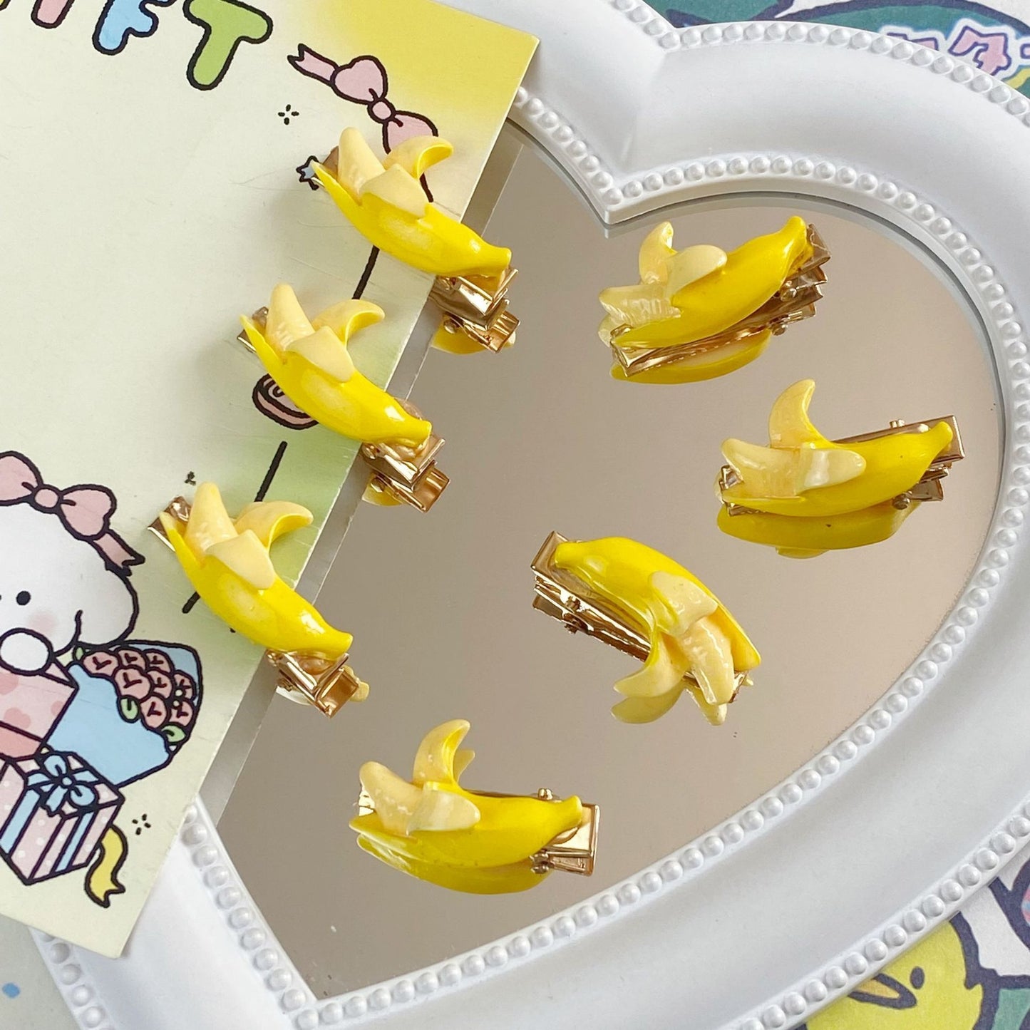 Women's Cute Banana Hair Clip - Creative Mini Cartoon Design