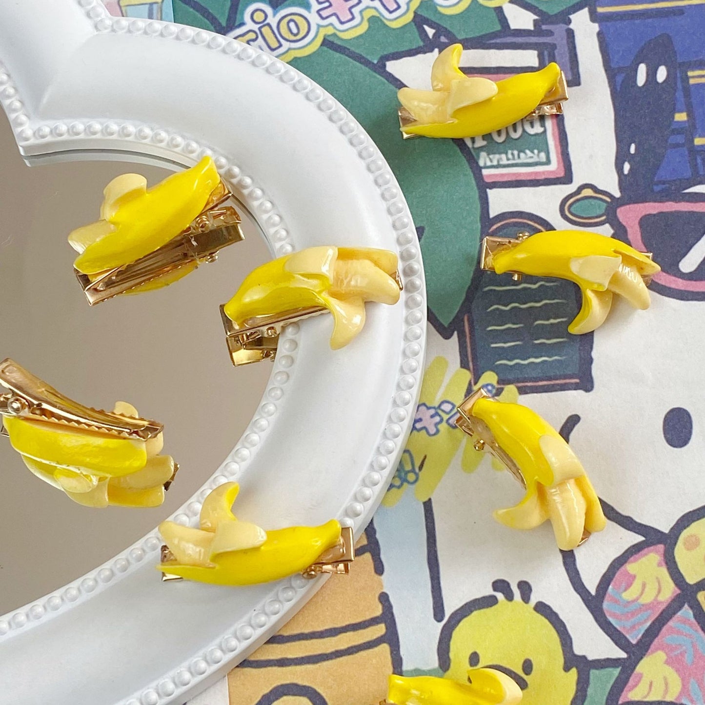 Women's Cute Banana Hair Clip - Creative Mini Cartoon Design