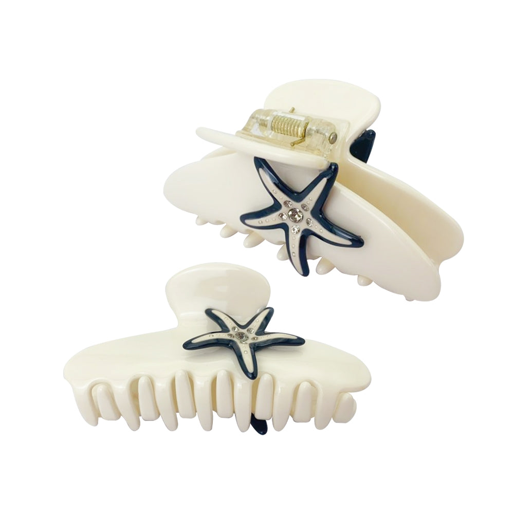 Women's Starfish Acetic Acid Hair Claws and Luxury Hairpins Set