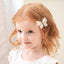 Women's Handmade Butterfly Yarn Hair Clip - Soft Solid Color Hair Accessory for Kids