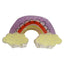 Women's Rainbow Acrylic Hair Claw Clip - Cute Cloud Graffiti Design