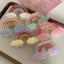 Women's Rainbow Acrylic Hair Claw Clip - Cute Cloud Graffiti Design