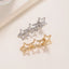 Women's Y2K Star Alloy Hair Clip - Cute Metal Pentagram Duckbill Hairpin for Bangs